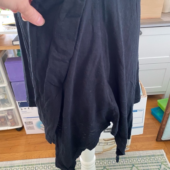 Fresh Produce Cotton Tunic Top S Black Front Pocket VGUC - Picture 3 of 5